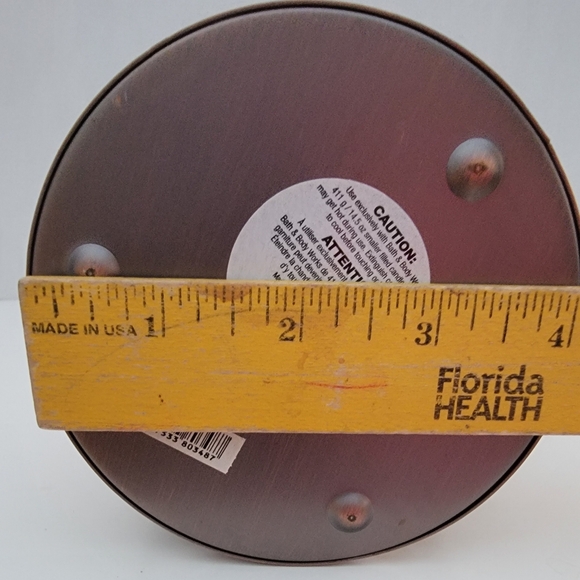 Bath &Body Works Bronze Metal Cutout Design Candle Holder Evergreens Pre-owned - Picture 9 of 10